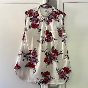Floral Sleeveless Tunic